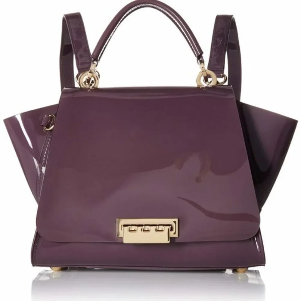 Zac Posen Eartha Iconic‎ Backpack Purse Purple Pate